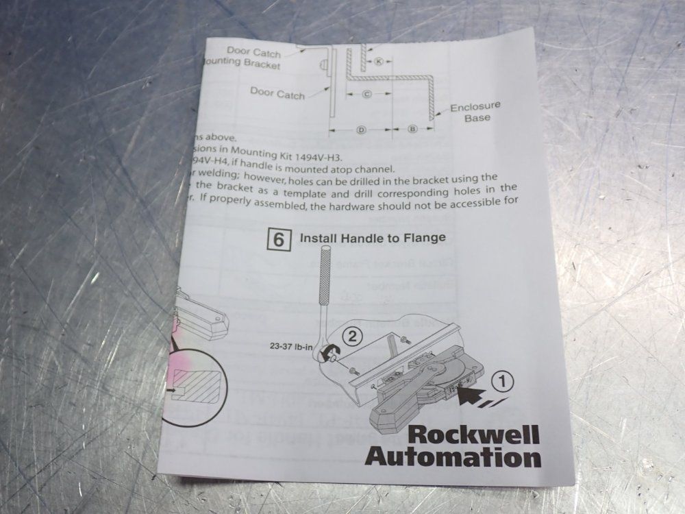 Allen Bradley Molded Disconnect Switch Handle - 1494f-p1