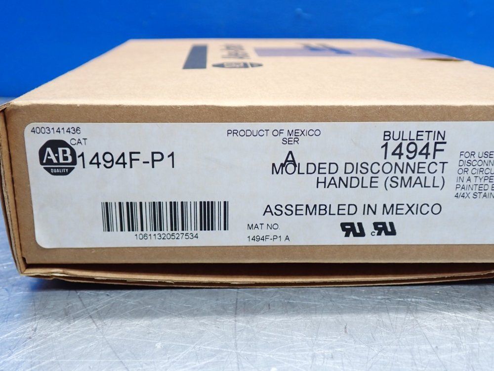 Allen Bradley Molded Disconnect Switch Handle - 1494f-p1