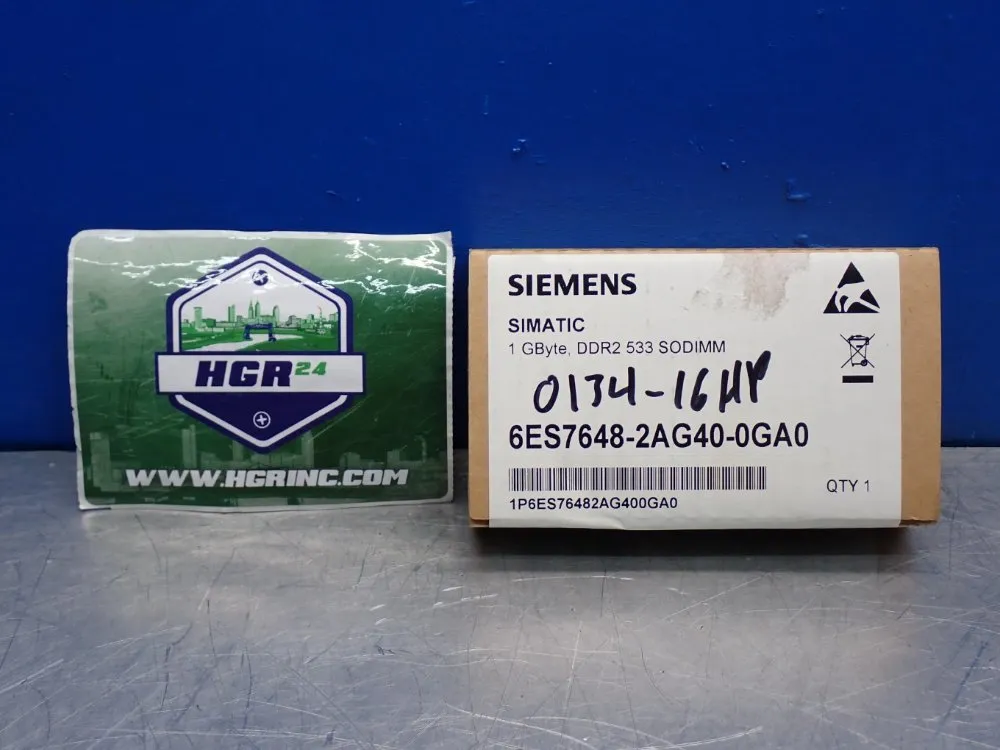 Siemens 1gb Memory Board Ddr2 533 Sodimm - 6es7648-2ag40-0ga0