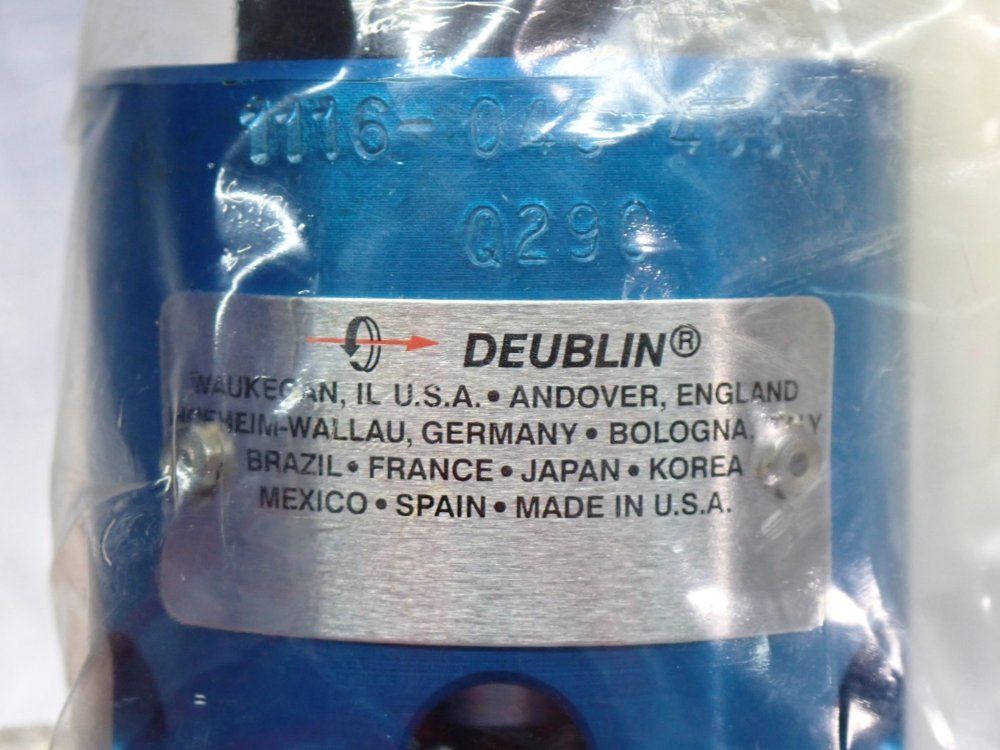 Deublin Rotary Union, Closed-seal, M16x1.5 Lh, 18mm Pilot, 1/4" Npt - 1116-048-463