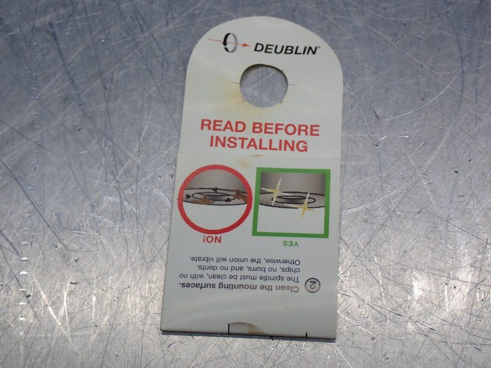 Deublin Rotary Union, Closed-seal, M16x1.5 Lh, 18mm Pilot, 1/4" Npt - 1116-048-463