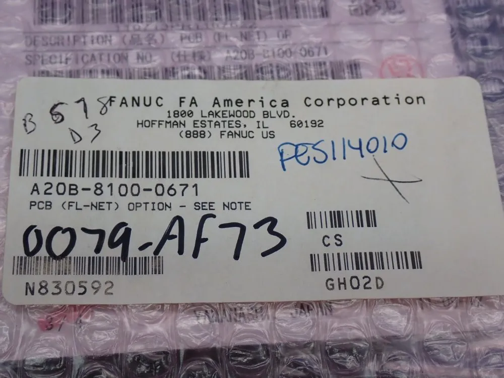 Fanuc Pcb-fl-net Board - A20b-8100-0671