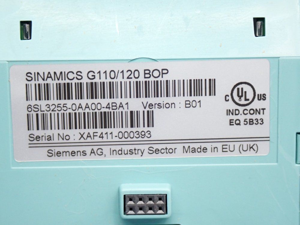 Siemens Basic Operator Panel - 6sl3255-0aa00-4ba1