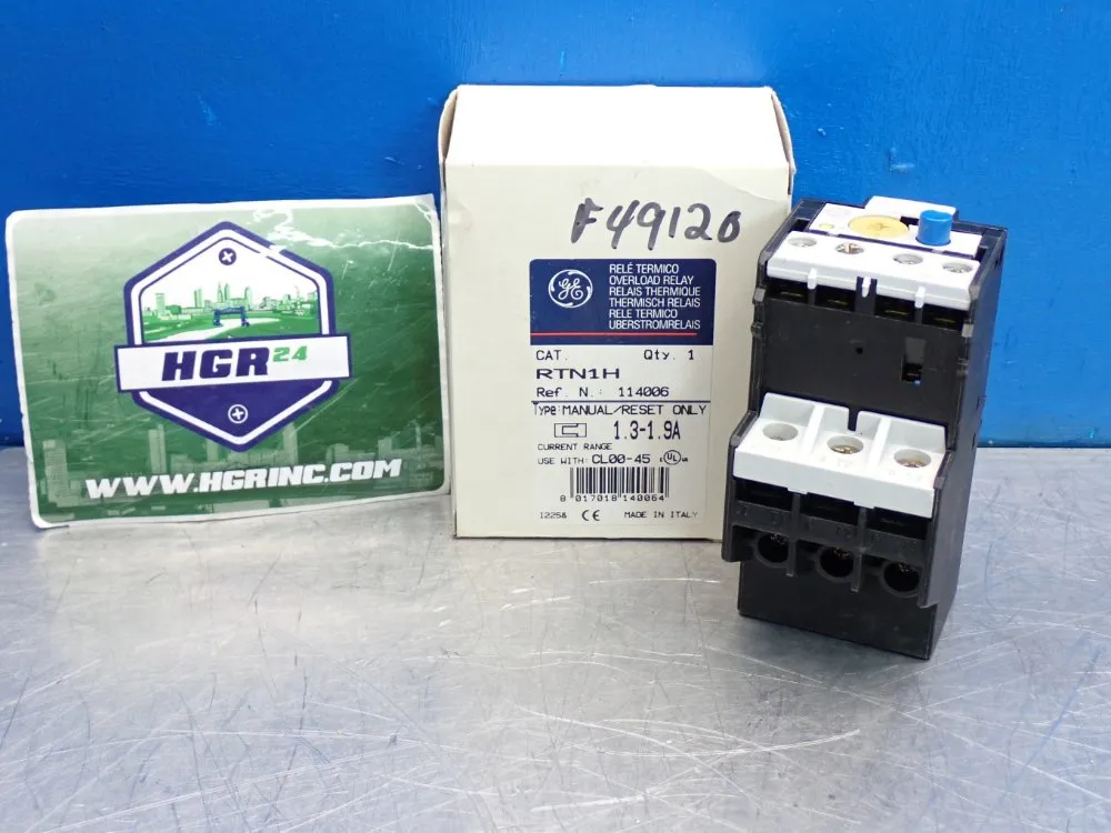 General Electric Overload Relay - Rtn1h