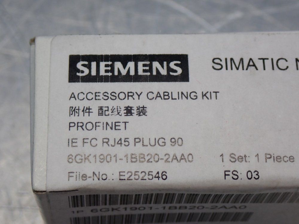 Siemens Industrial Ethernet Rj45 Plug - 6gk1901-1bb20-2aa0