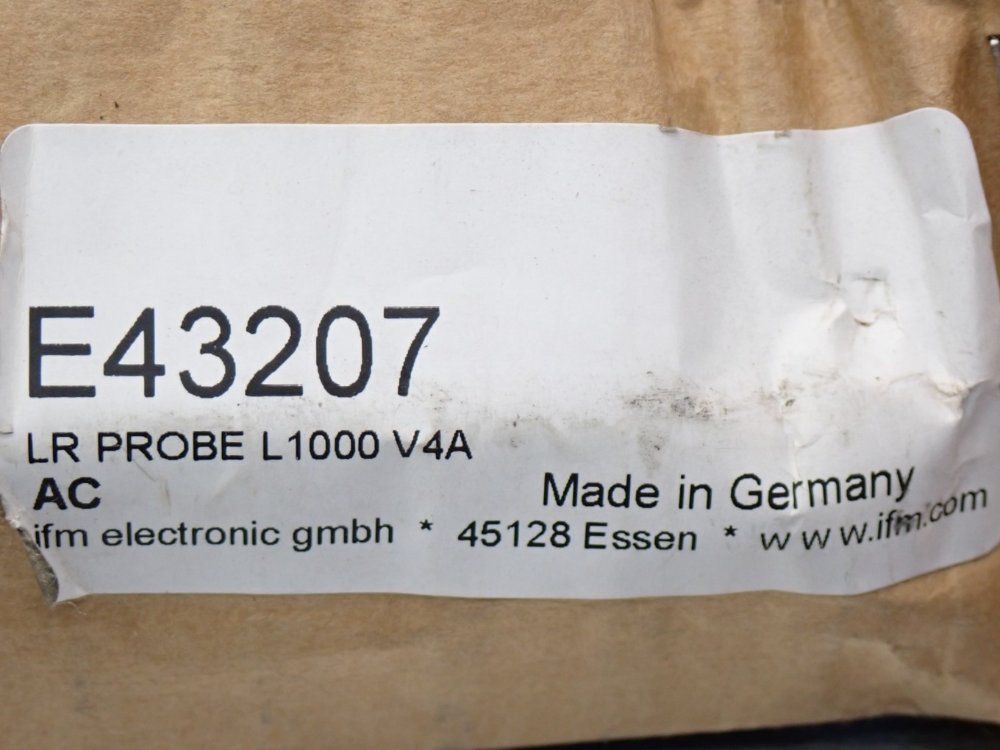 Ifm Lr Probe L1000 For Level Sensors