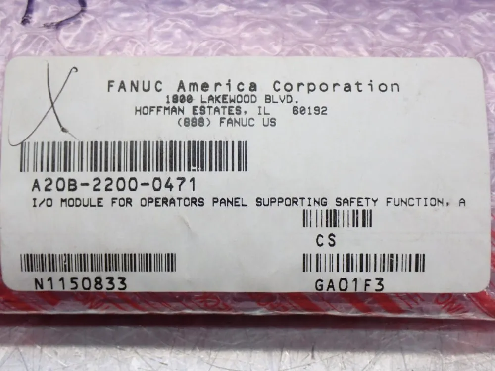 Fanuc Operators Panel I/o Module - A20b-2200-0471