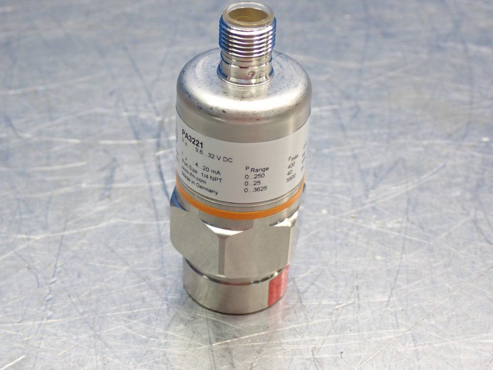 Efector500 0-250 Bar, 1/4" Npt Female Port, M12 Connection Pa Series Electronic Pressure Transmitter - Pa3221
