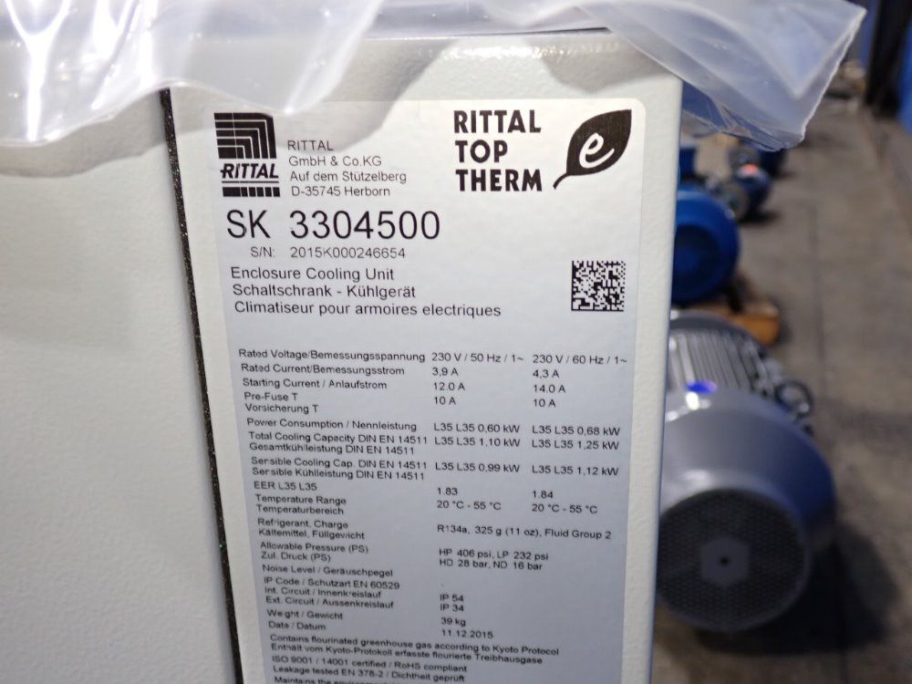 Rittal 2015 Rittal Sk3304500 Cooling Unit