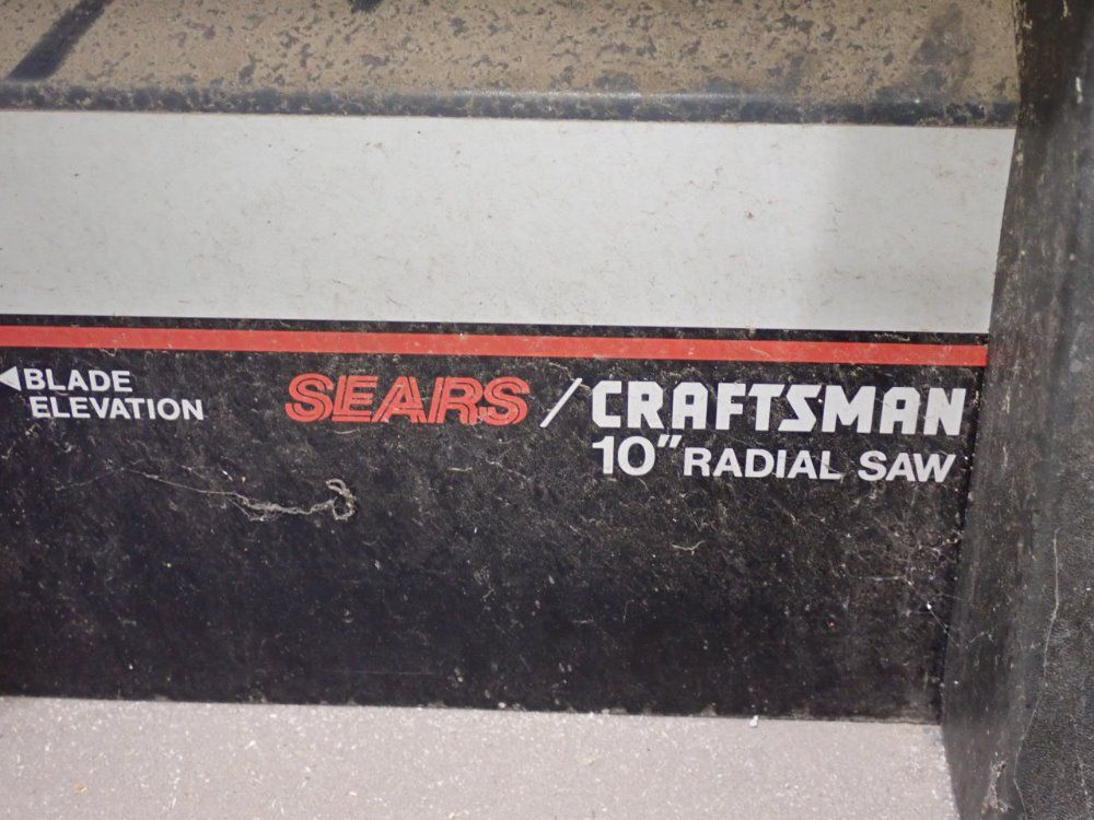Searscraftsman Radial Arm Saw