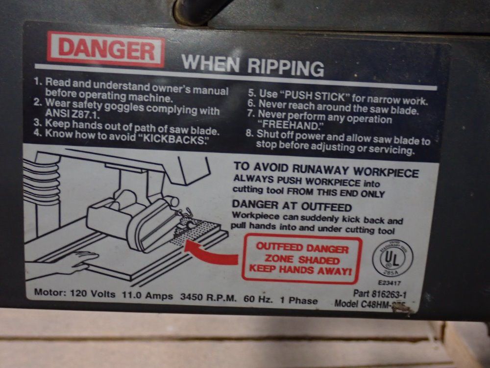 Searscraftsman Radial Arm Saw