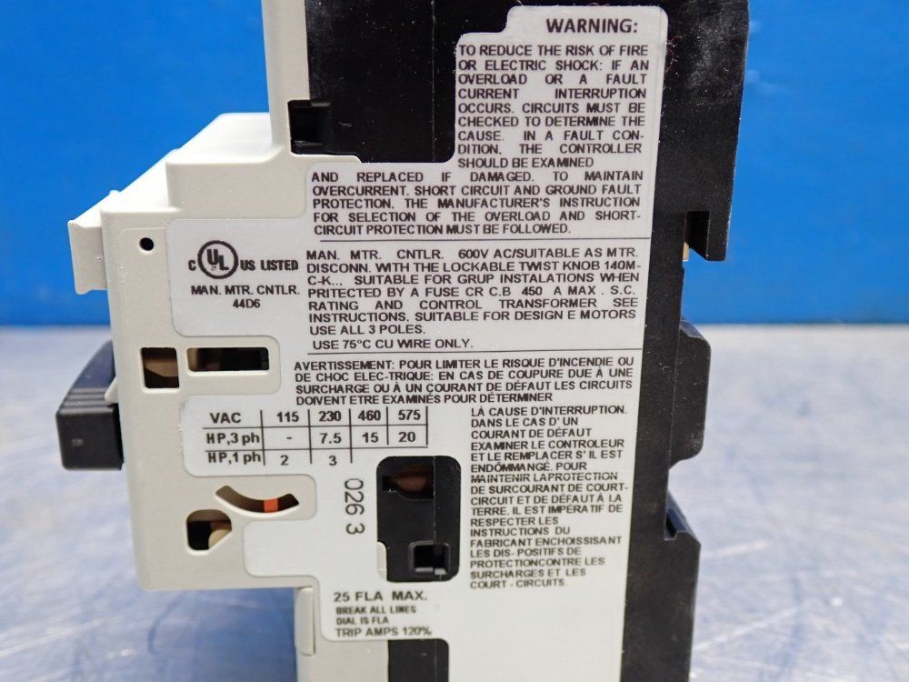 Allen Bradley Motor Protector Circuit Breaker