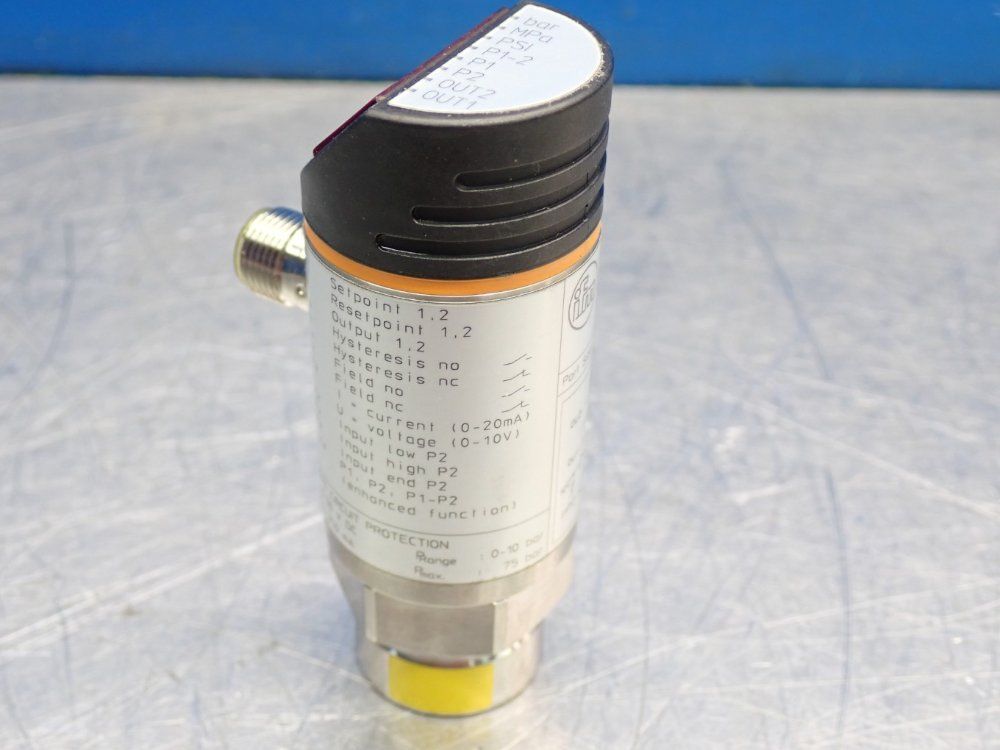 Ifm Pressure Monitor Sensor