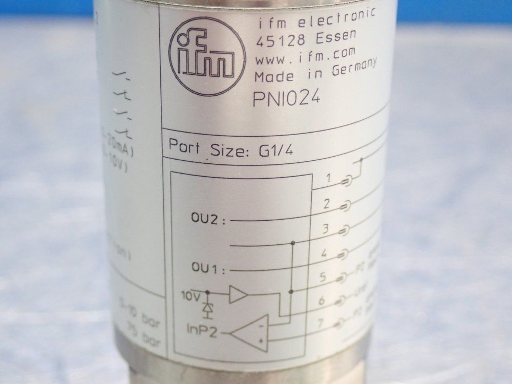 Ifm Pressure Monitor Sensor