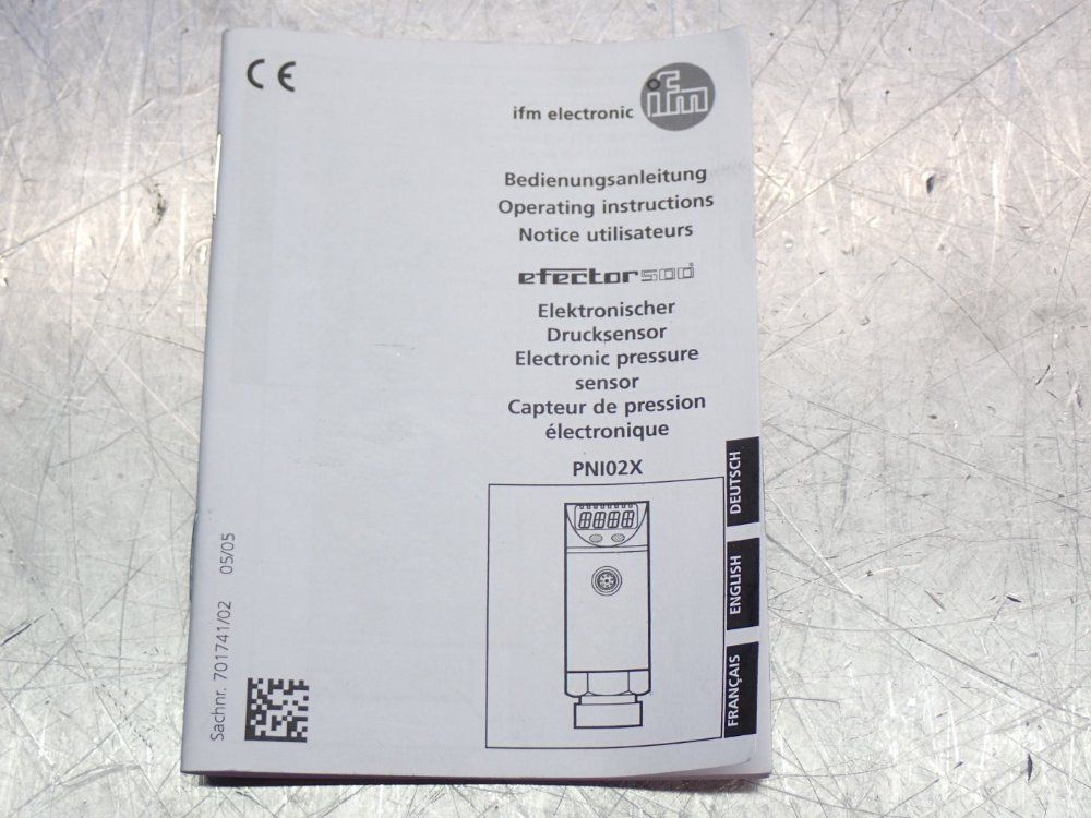 Ifm Pressure Monitor Sensor