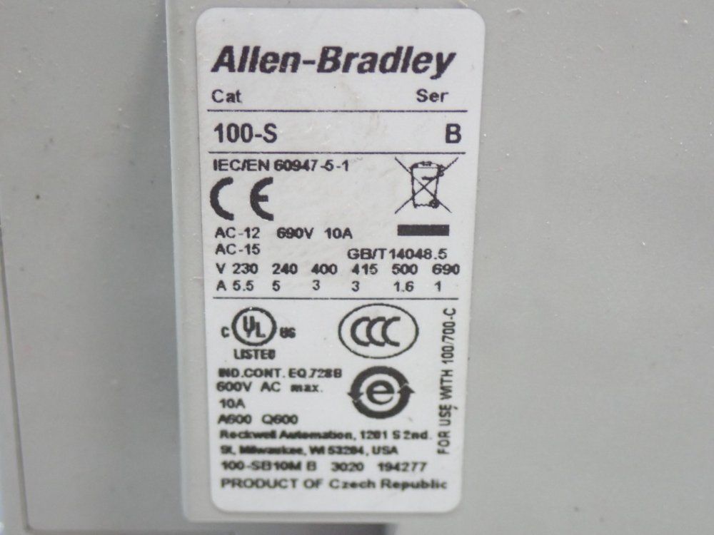 Allen Bradley Contactor Module