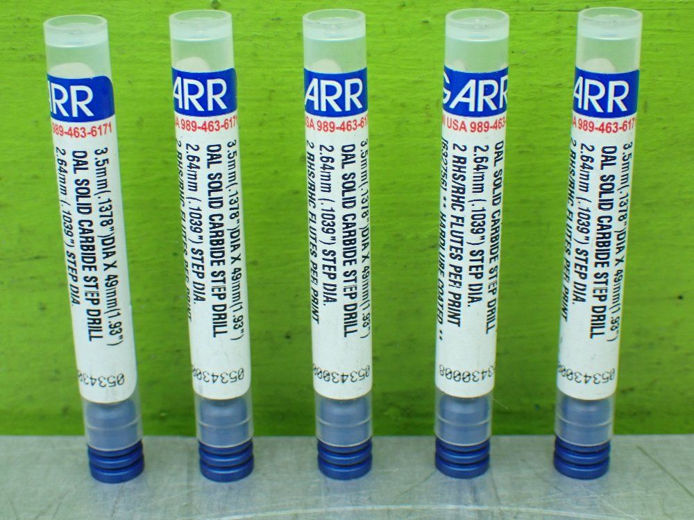 Garr 5 Solid Carbide Step Drills 