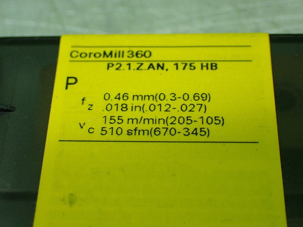 Sandvik 10 Coromill 360 Carbide Milling Inserts