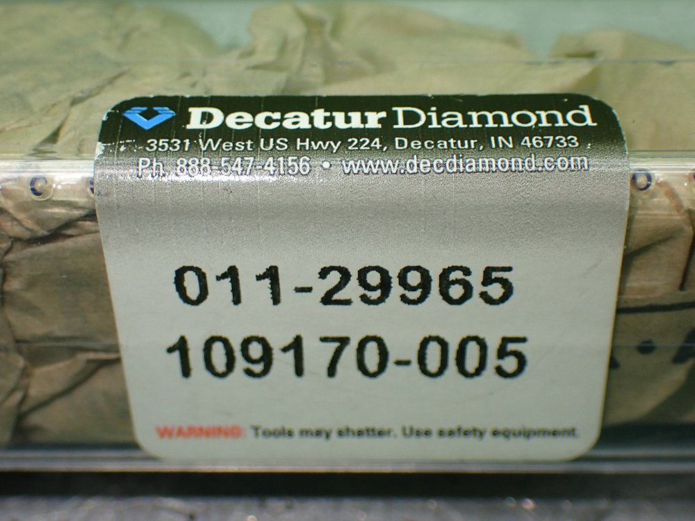 Decatur Coolant Fed Cutting Tool 109170005