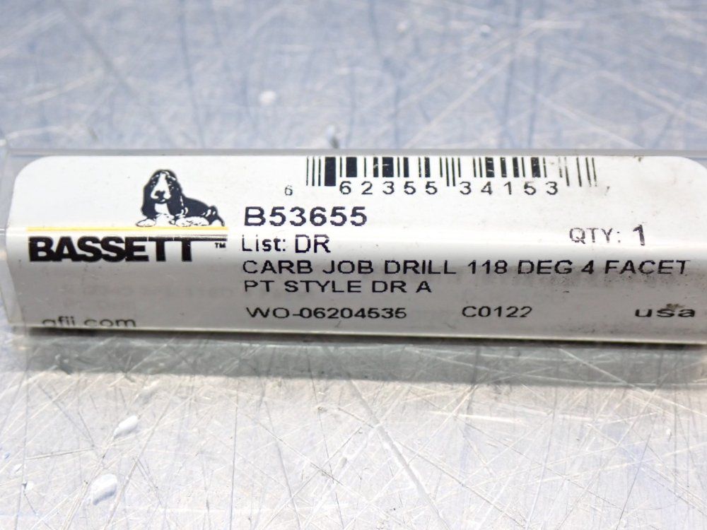 Bassett Carb Job Drill 118 Deg 1 Lot Of 5 - Wo-06204535