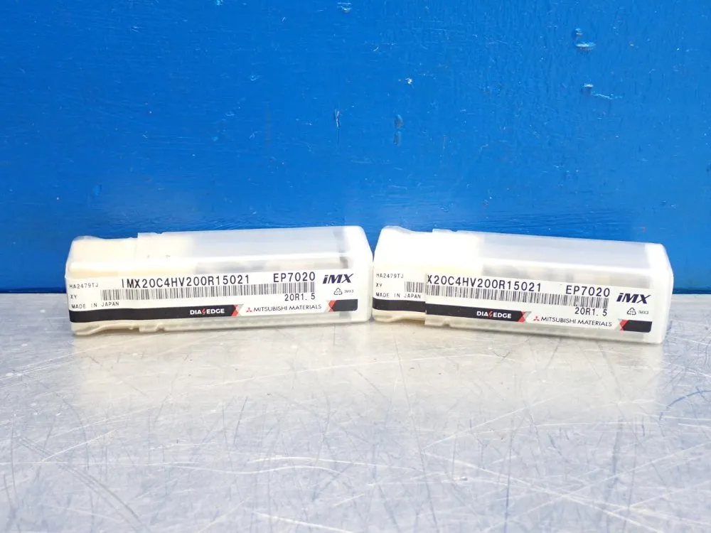 Mitsubishi Materials 4flute Damping Radius Head Bit 1 Lot Of 2 