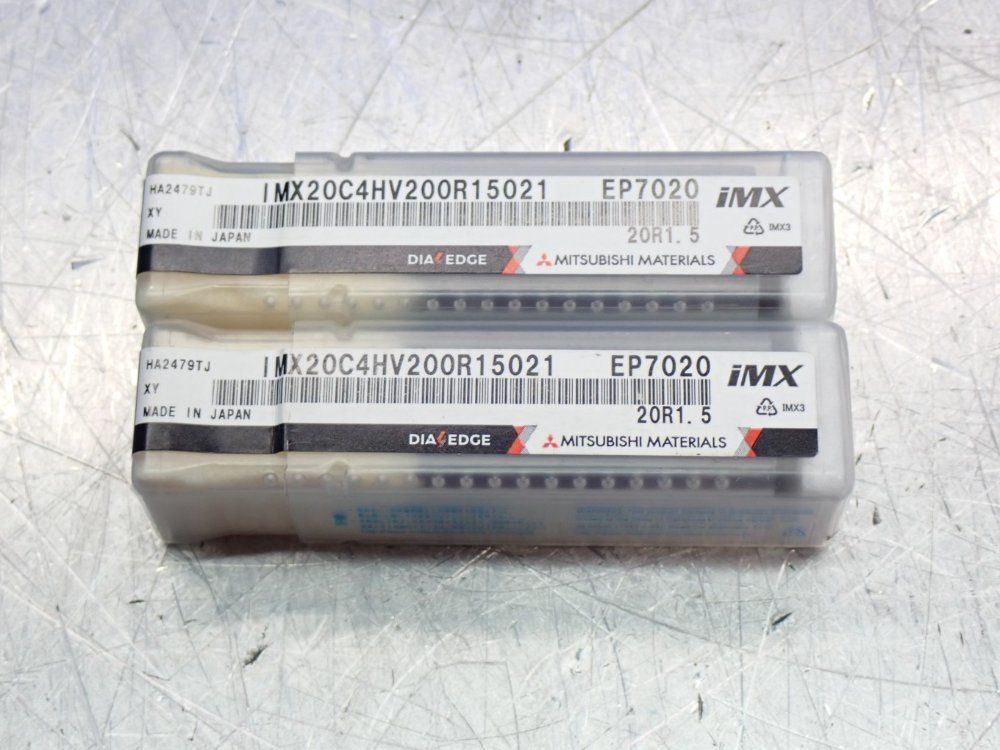 Mitsubishi Materials 4flute Damping Radius Head Bit 1 Lot Of 2 