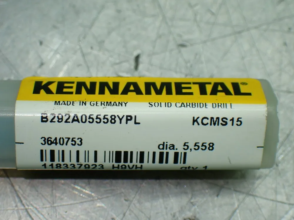 Kennametal Kcms15 Solid Carbide Coolant Fed Ytech Drill