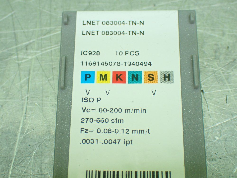 Iscar 10 Solid Carbide Milling Inserts
