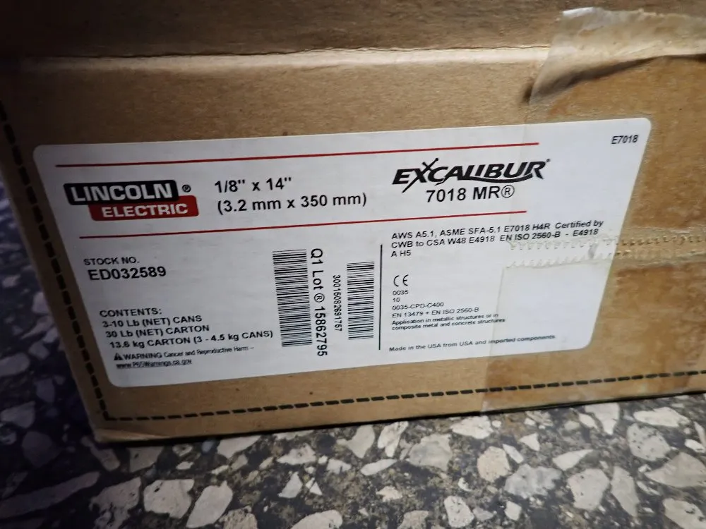Lincoln Electric Excalibur 7018 Mr Stick Welding Electrodes
