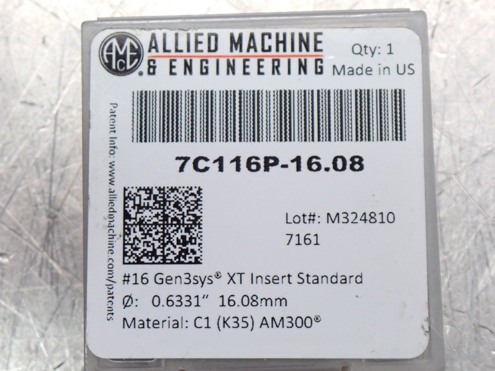 Allied Machine  Engineering 1608mm Am300 Coated Carbide 16 Series Spade Bit 1 Lot Of 2