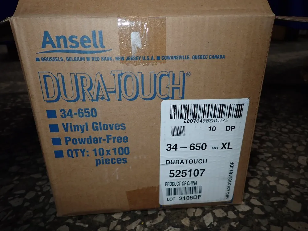Ansell Duratouch Vinyl Gloves