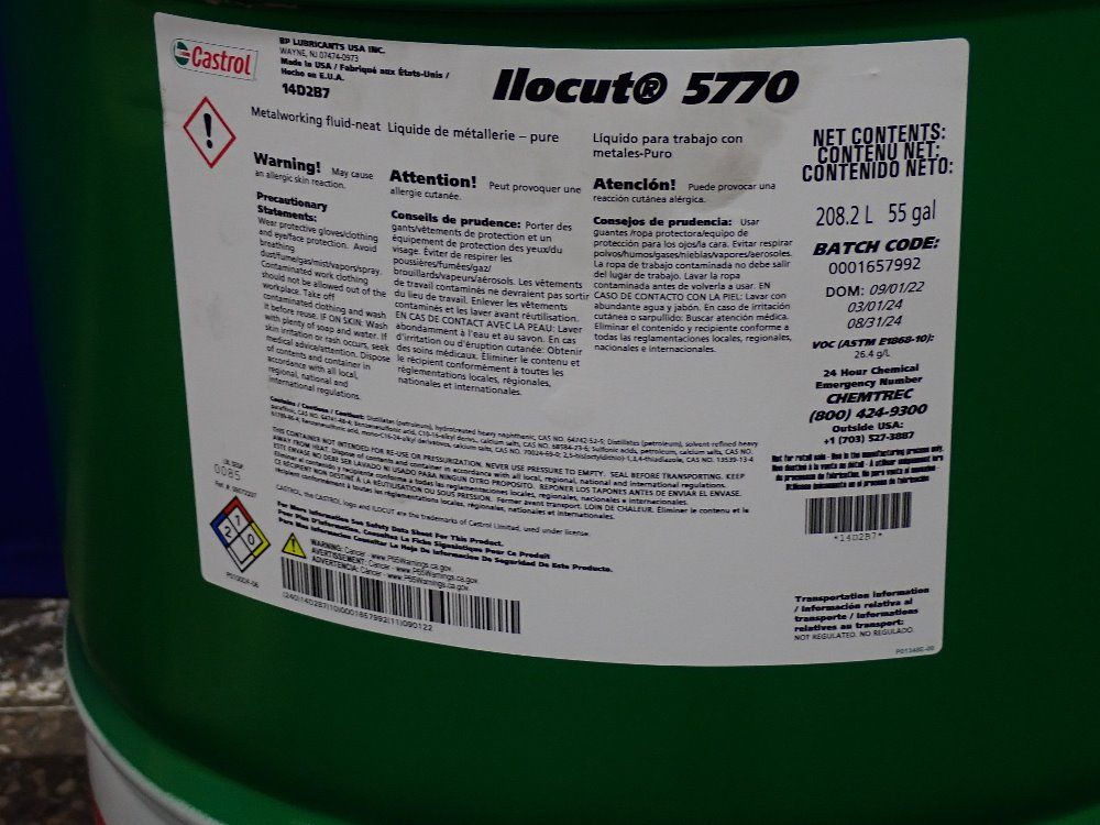 Castrol Castrol Ilocut 5770 Metalworking Fluid