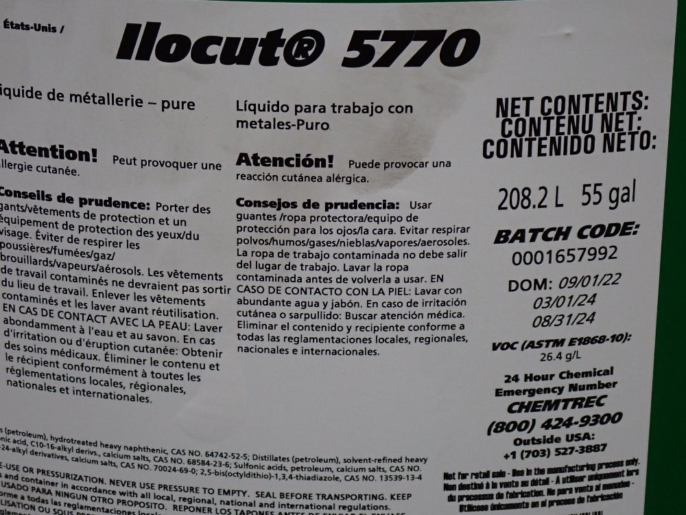 Castrol Castrol Ilocut 5770 Metalworking Fluid