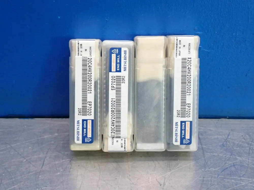 Mitsubishi Materials  Corner Radius End Mill 1 Lot Of 4
