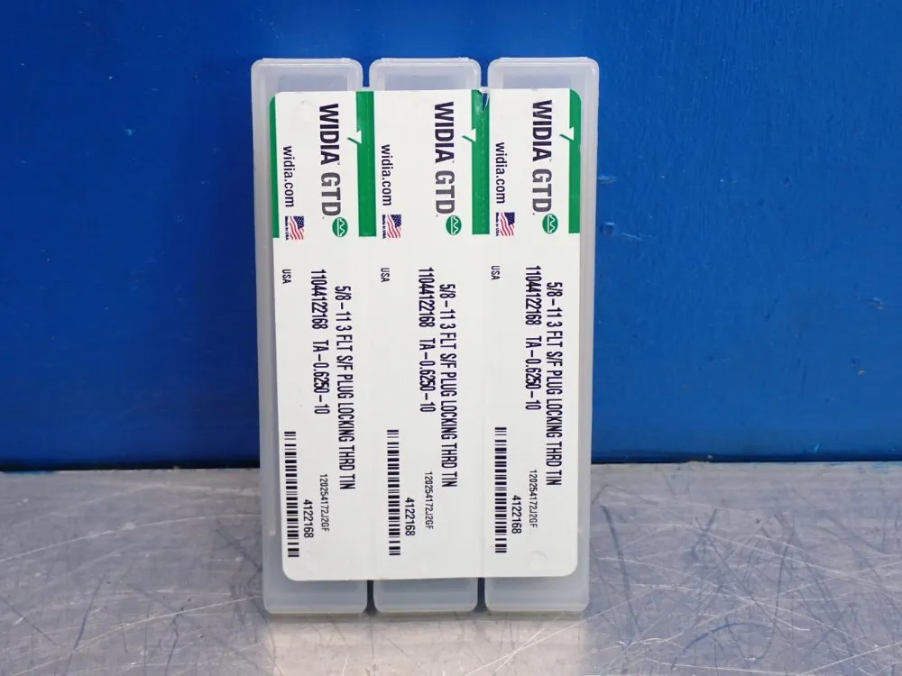 Widia Gtd 58 11 H3 3flt Sf Plug Locking Tap 1 Lot Of 3
