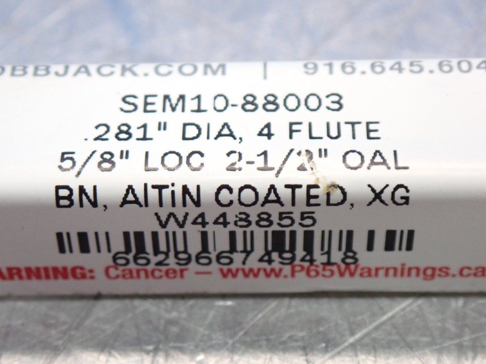 Robbjack Corp 281 Dia4 Flute 58loc 212 Oal 1 Lot Of 10