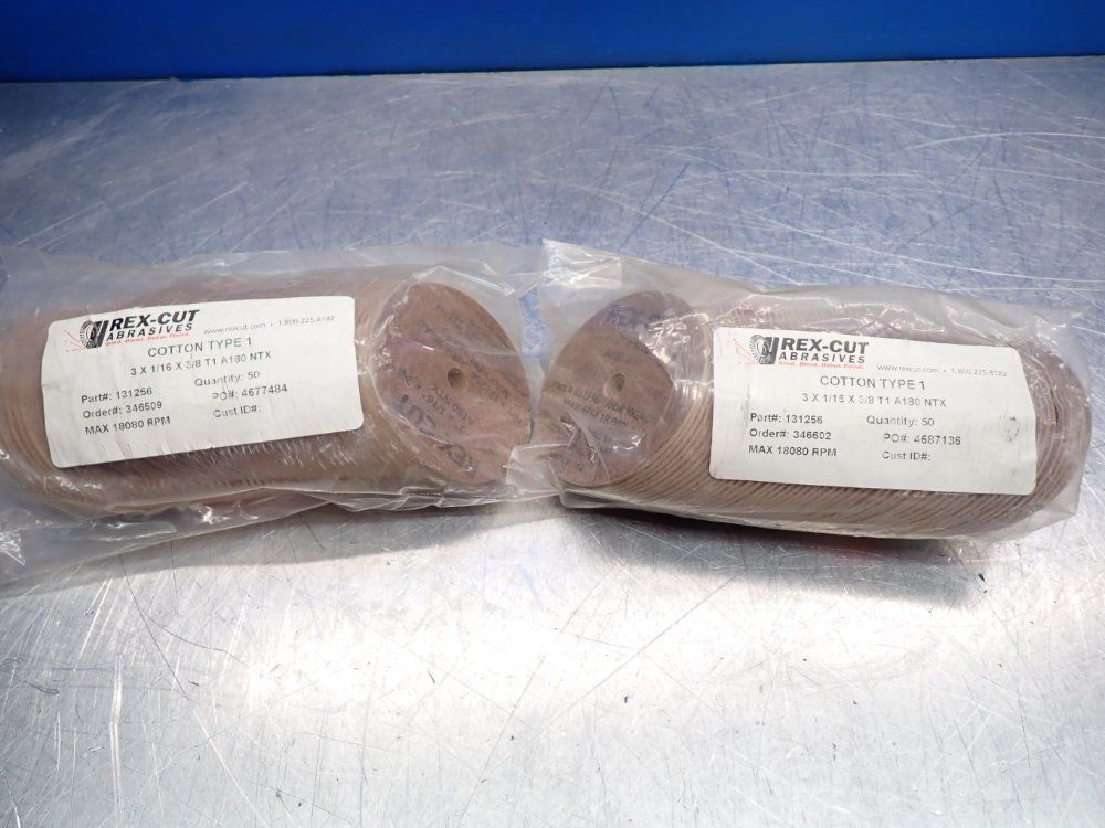 Rexcut Abrasives 3x116x38 Sanding Disc 1 Lot Of 100