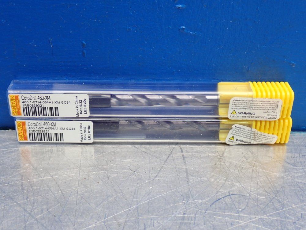 Sandvik Coromant Carbide Corodrill 460xm Drill Bit 1 Lot Of 2