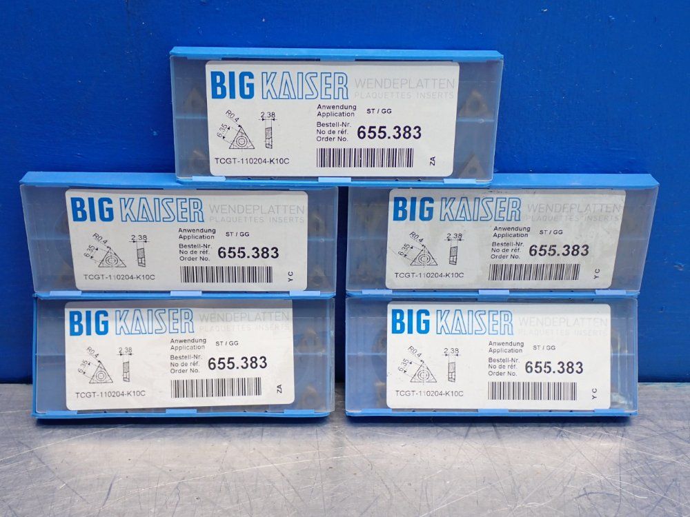 Big Kaiser Carbide 10655388 Inserts 5 Boxes Of 10 Inserts