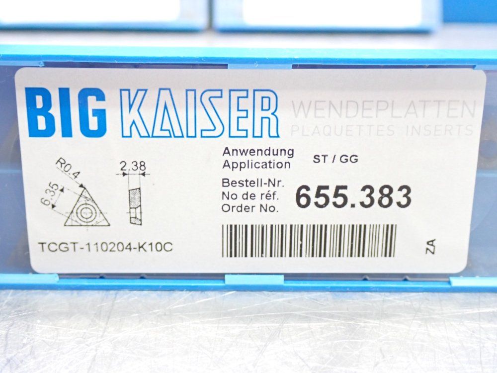Big Kaiser Carbide 10655388 Inserts 5 Boxes Of 10 Inserts