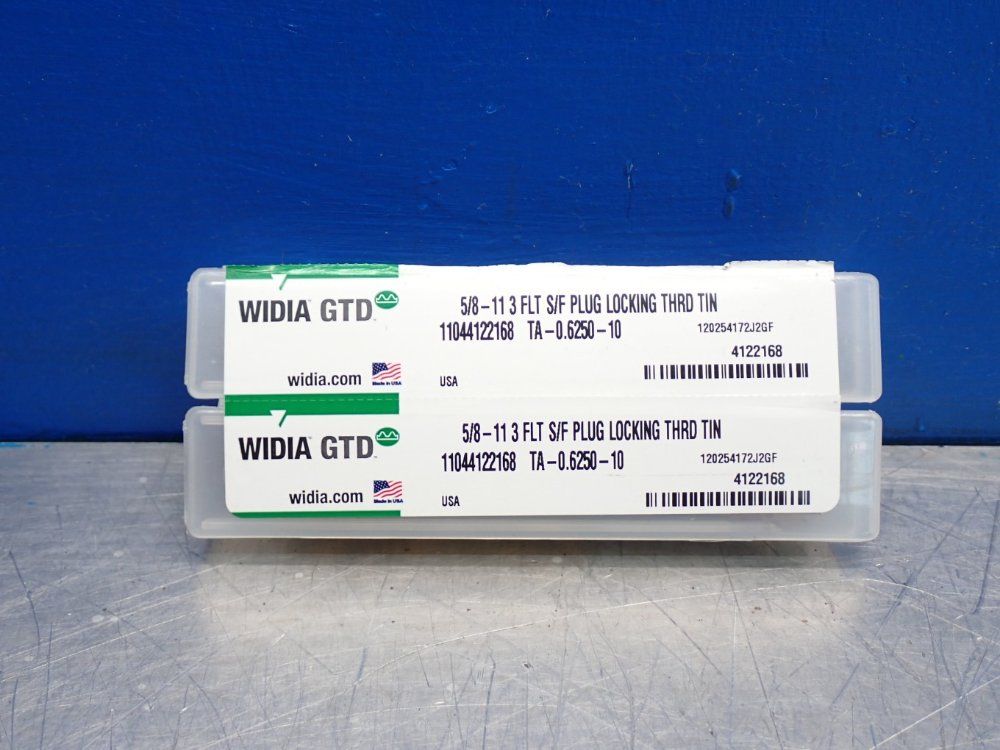Widia Gtd 58 11 H3 3flt Sf Plug Locking Tap 1 Lot Of 2