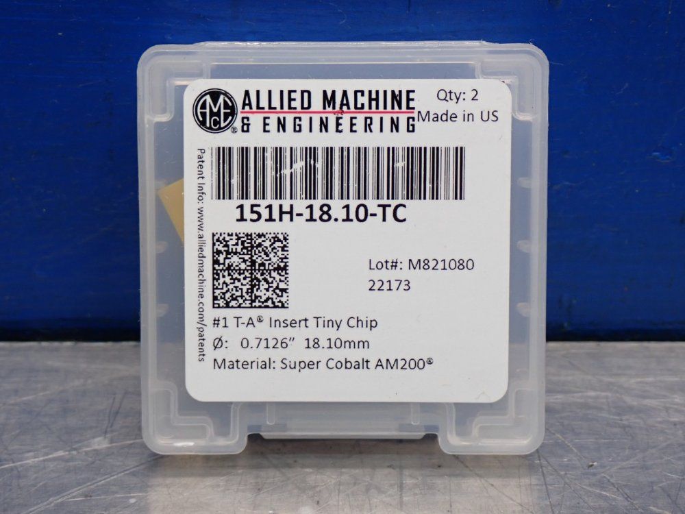 Allied Machine  Engineering Super Cobalt Am200 Coated Drill Insert