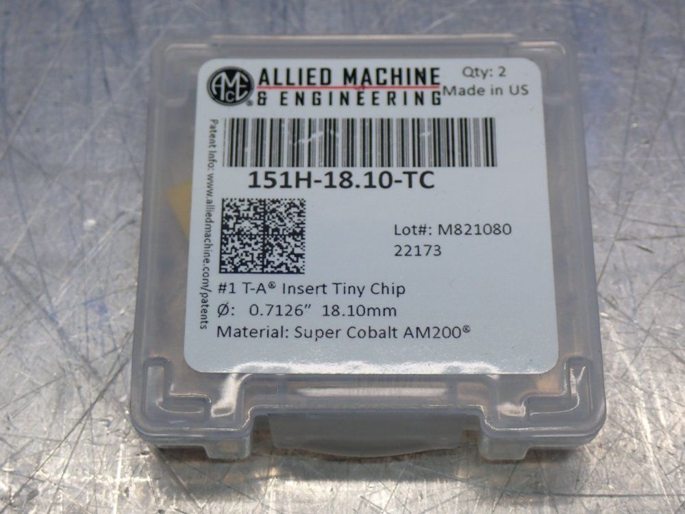 Allied Machine  Engineering Super Cobalt Am200 Coated Drill Insert
