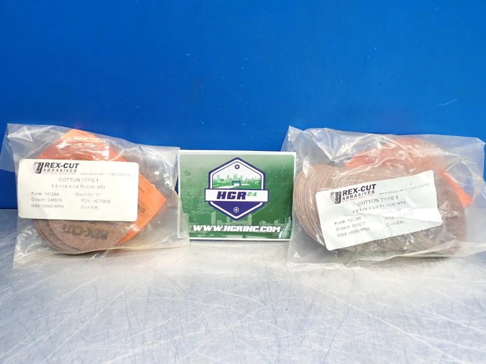 Rexcut Abrasives 3x116x38 Sanding Disc 1 Lot Of 40