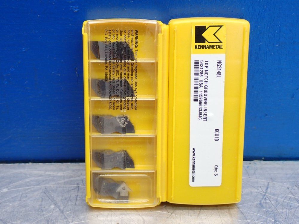 Kennametal Top Notch Grooving Inserts 1 Lot Of 10