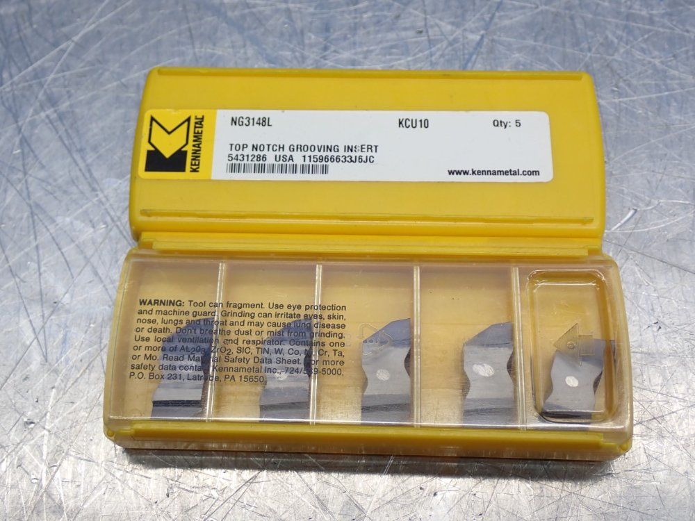 Kennametal Top Notch Grooving Inserts 1 Lot Of 10