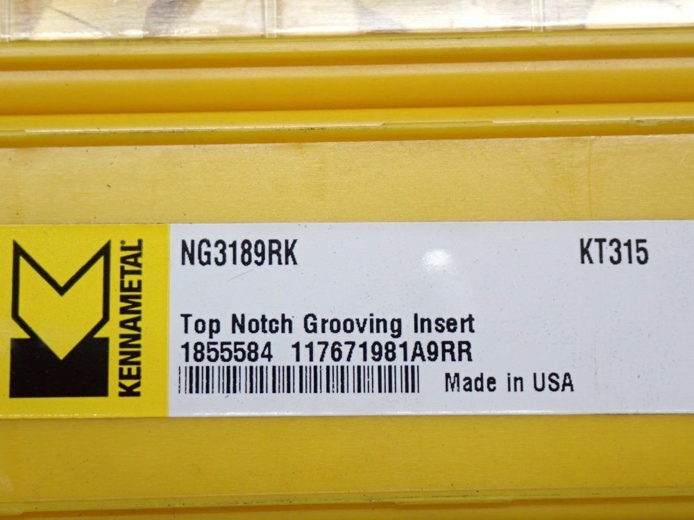 Kennametal Top Notch Grooving Insert 1 Lot Of 10