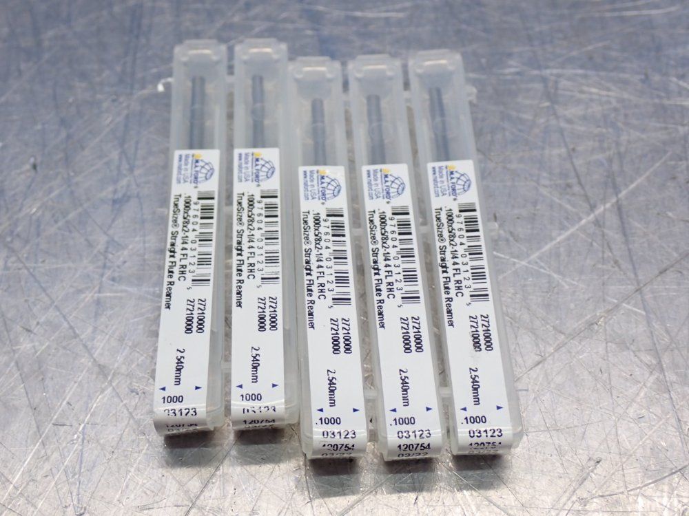 Ma Ford 1000 Carbide Straight Flute Shank Chucking Reamer 1 Lot Of 5