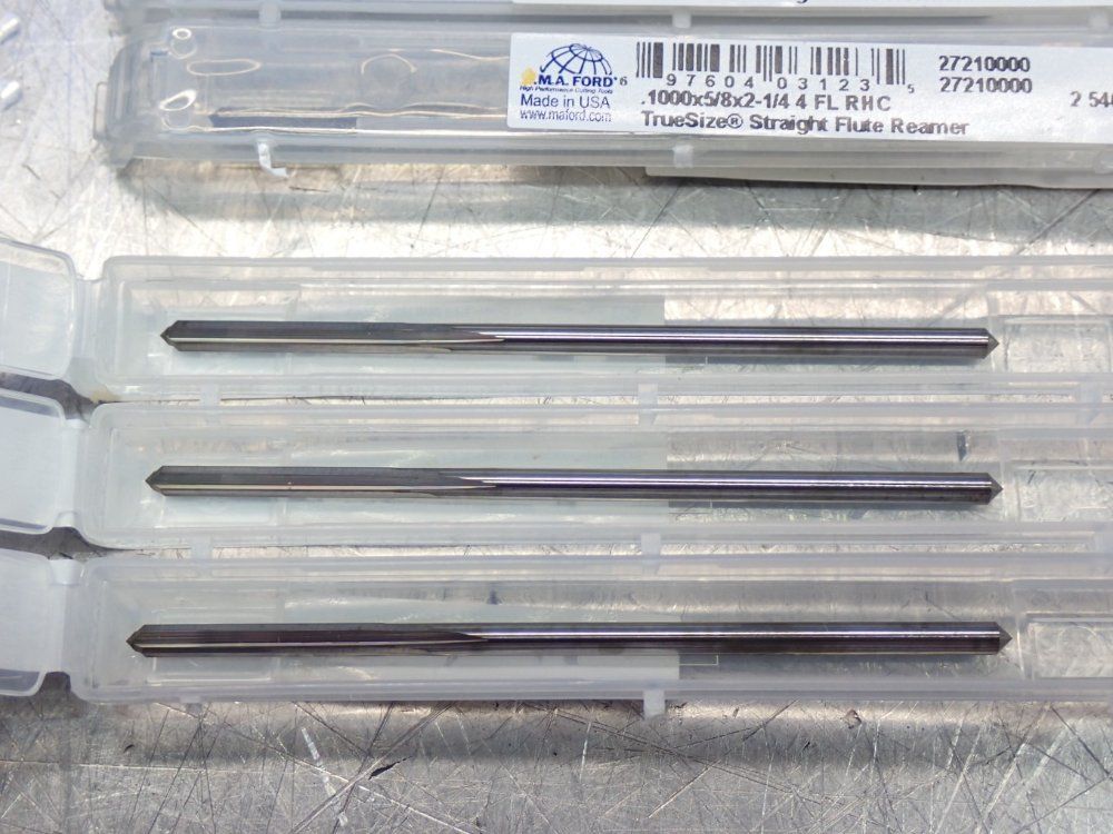Ma Ford 1000 Carbide Straight Flute Shank Chucking Reamer 1 Lot Of 5