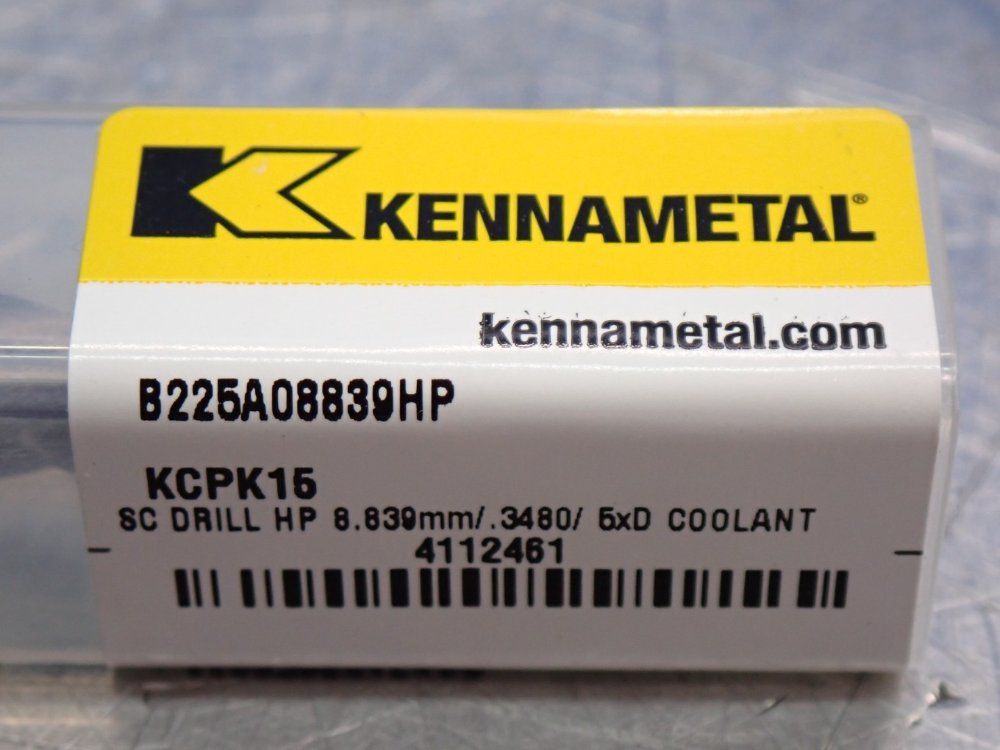Kennametal Sc Drill Hp 8839mm3480 5xd Fshank Coolantthrough Bit 1 Lot Of 3